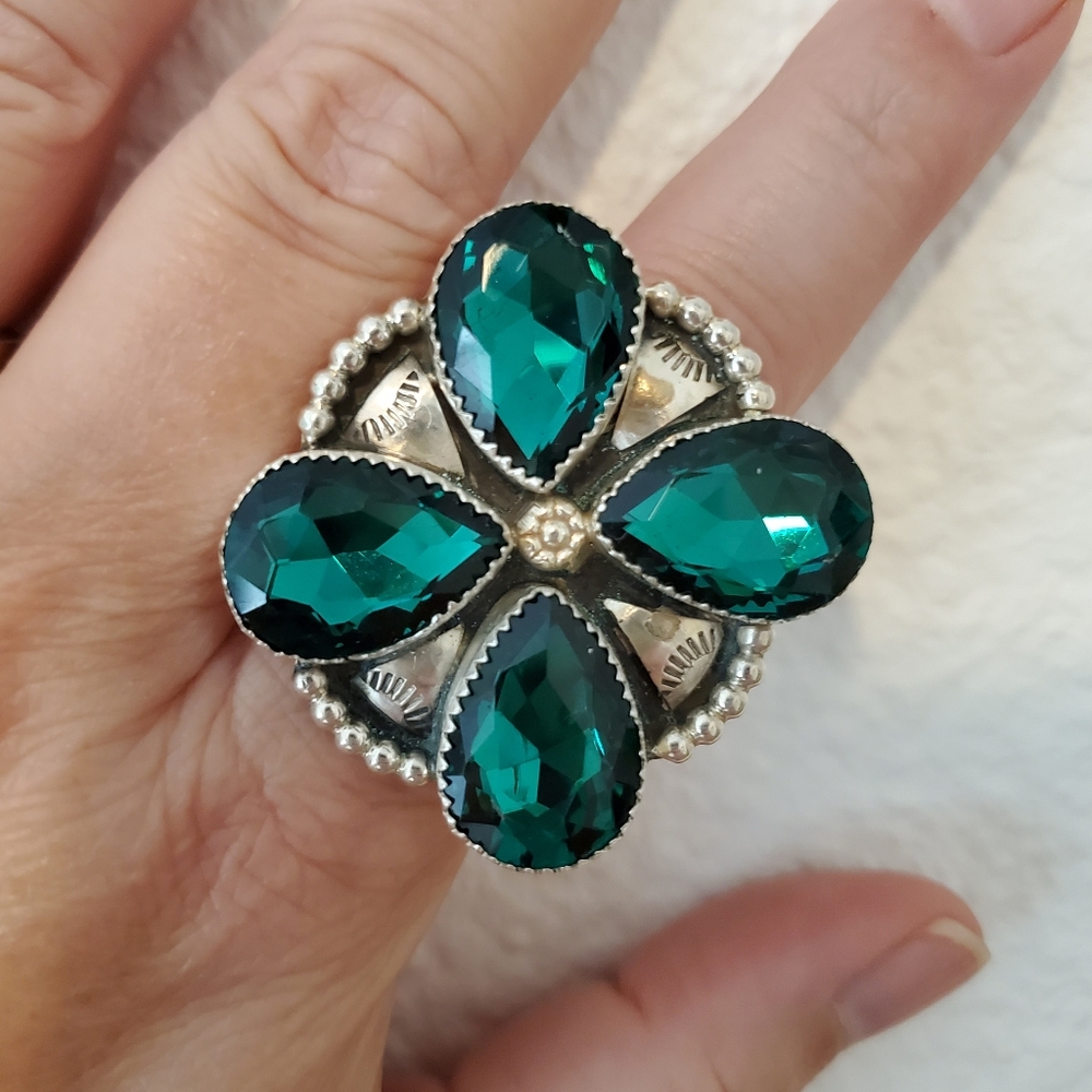 Sterling / Crystal Ring